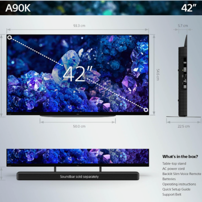 Sony 42 inch A90K Bravia XR OLED HDR Google TV