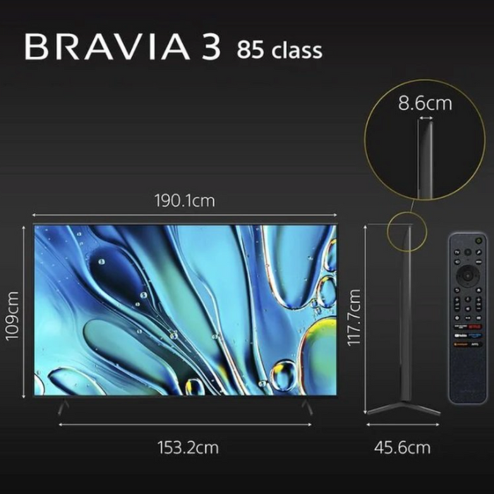 Sony Bravia 3 FWD85S30 85 inch LED 4K Google TV