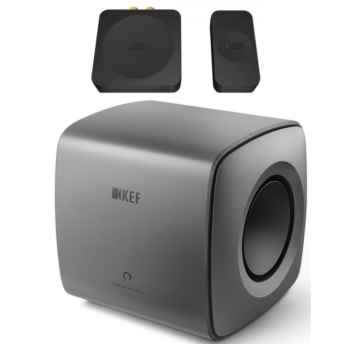 KEF KC62 Subwoofer and KEF KW1 Wireless Subwoofer Adapter Bundle