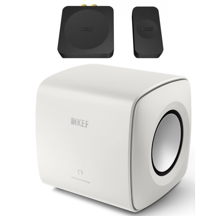 KEF KC62 Subwoofer and KEF KW1 Wireless Subwoofer Adapter Bundle