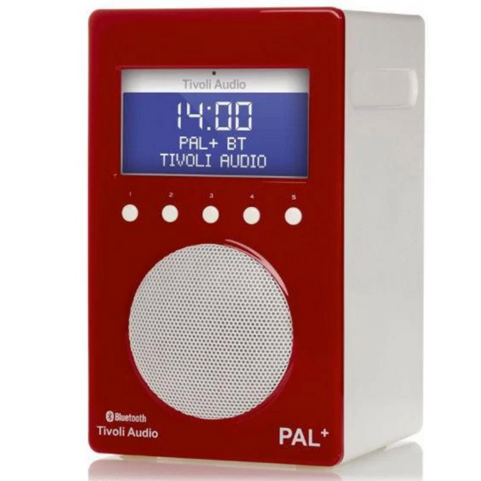 Tivoli Audio|PAL+ BT Bluetooth, FM/DAB+ Portable Radio Red White|Melbourne Hi Fi2